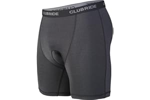 Club Ride Men's Gunslinger 3D Trail to Town Chamois 8" - Padded Bike Shorts for Men - Soft Comfort Biking Underwear
