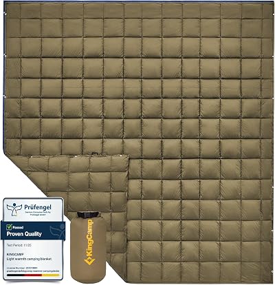 KingCamp Waterproof Lightweight Camping Blanket 83.9 x 79.9 in CLUSTERloft Eco