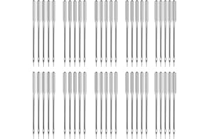 Sewing Machine Needles, 50 Count, Universal Regular Point Sewing Machine Needles for Singer, Brother, Janome, Varmax, Bernina