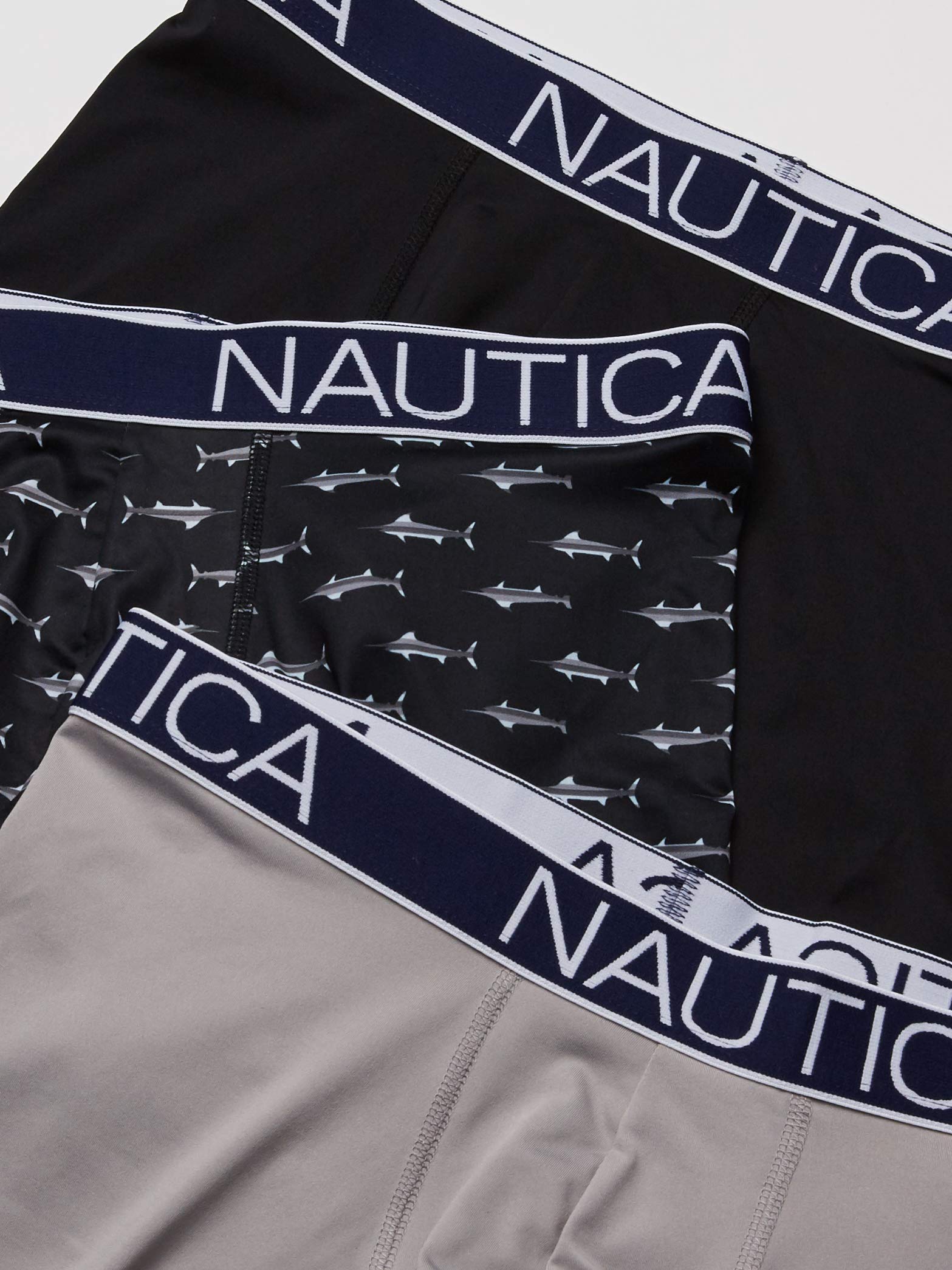 Nautica Men's Brushed Poly 3 Pack Boxer Brief Nautical Fashions