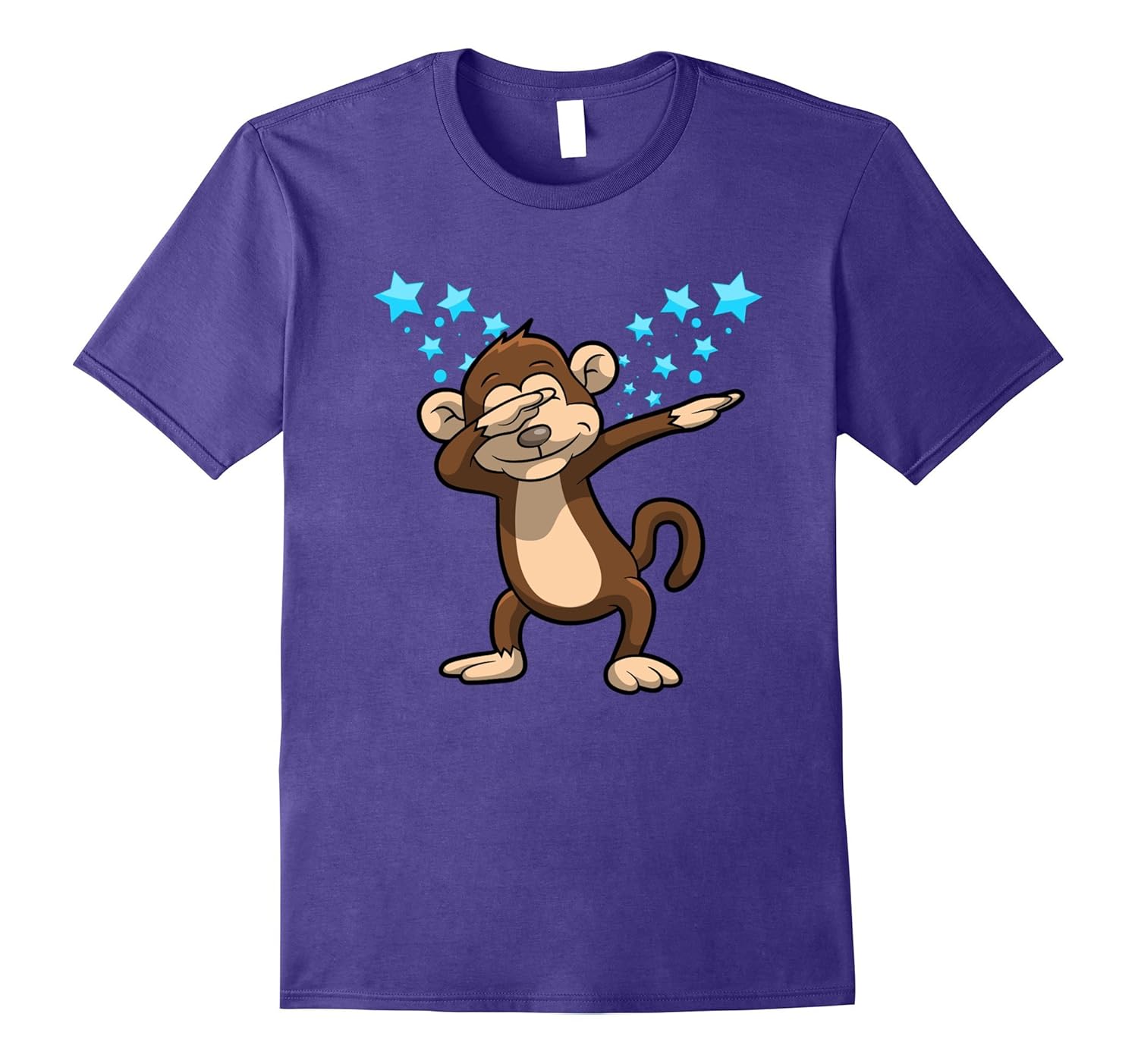 Dabbing Monkey Stars Funny Dancing Graphic Shirt-ANZ