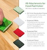 Osmo Oil Finish Application Fleece Pad for Wood Worktops Furniture 95x155mm view 4