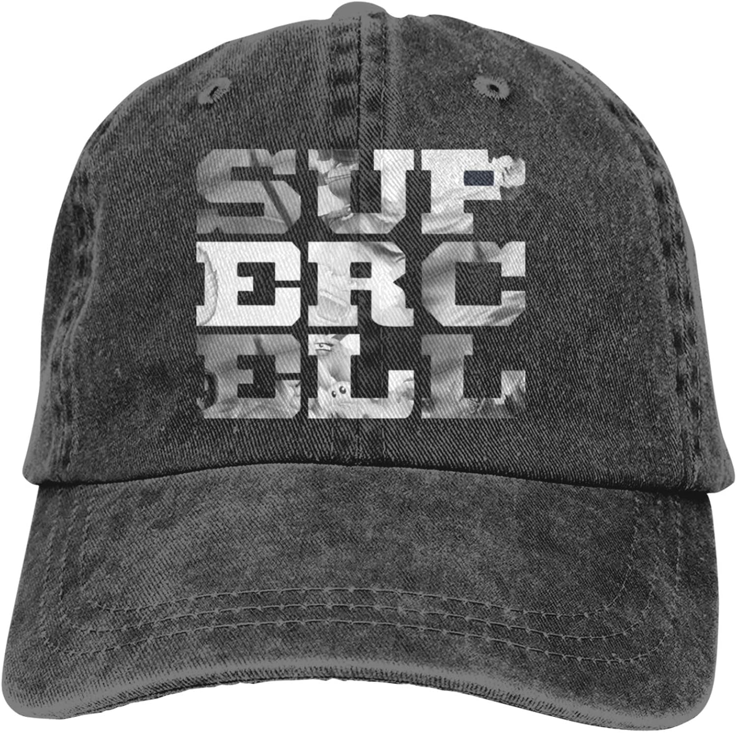 Unisex Black Baseball Cap, Personality Adjustable Supercell Textured