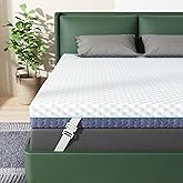 Releep 3 Inch Firm Mattress Topper California King, Memory Foam Bed Topper with Soft & Firm Options for Back Pain Relief, Mattress Topper with 2-Sided Cover, Ergonomic 5-Zone, CertiPUR Certified