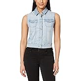 WallFlower womens Dreamer Denim Vest Insta Stretch Juniors