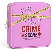 Primo Lines Period Pouch – Compact, Stylish, Discreet Period Bag For School with Waterproof Lining Fits Pads & Tampons, Cute Pad Bag for Teens, Travel, School, Girls Period Kit