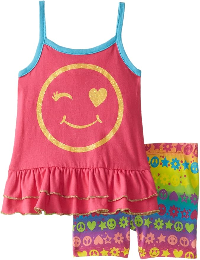 yellow winky face shorts