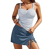Blooming Jelly Women's Tankini Swimsuits with Swim Skirt Two Piece Tummy Control Bathing Suit Modest Swimwear 2025