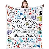 TAPBASE Dental Tooth Fairy Blanket Dentist Appreciation Gifts for Dentists,Dentist Assistant Accessories Dentists Throw Blankets,Best Dental Hygienist Gifts for Women Men 50"X40"