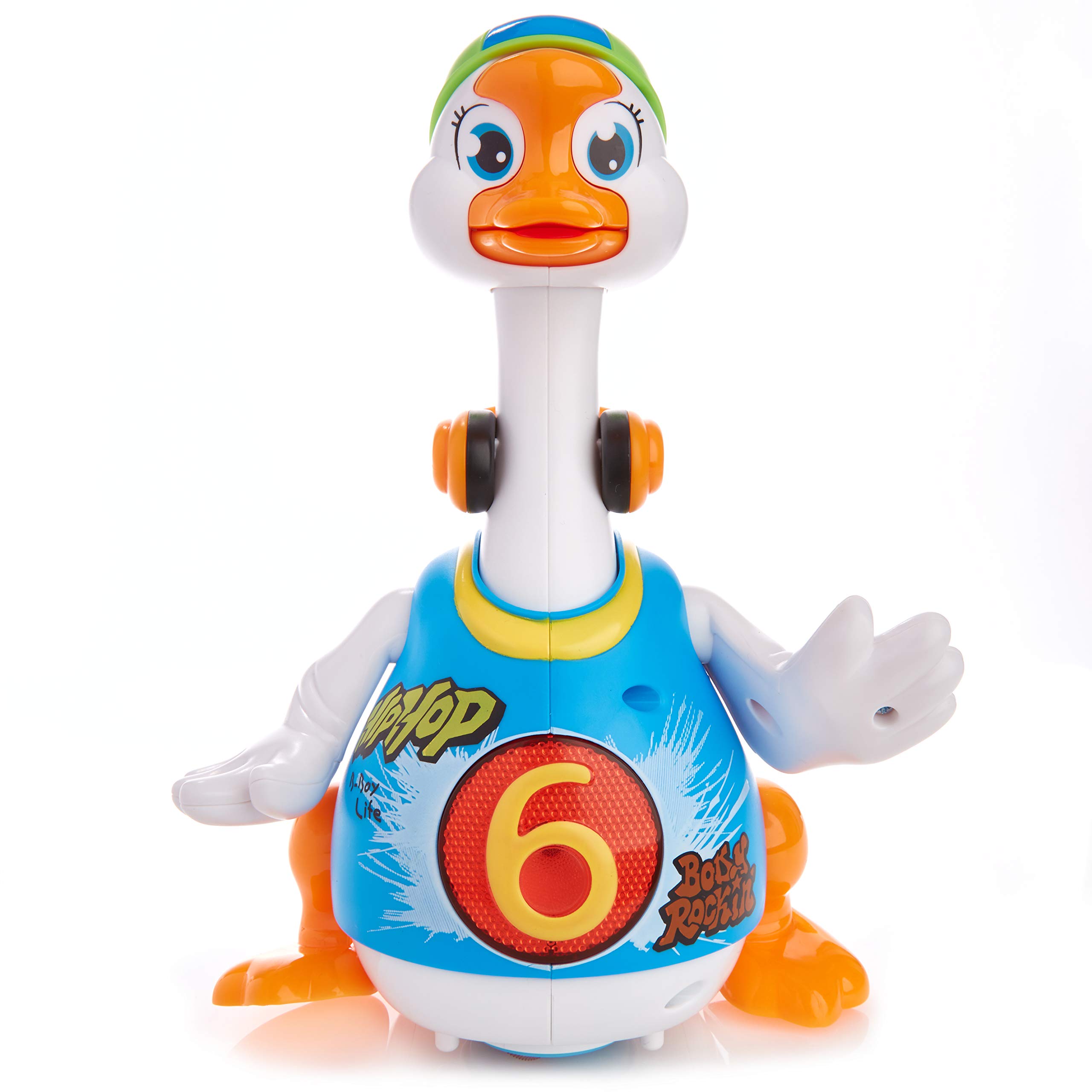 Play Pride Early Education Musical Baby Toy, Interactive Hip Hop Goose Duck with Flexible Walking Movement, Humorous Animal Toys for Infants and Toddlers