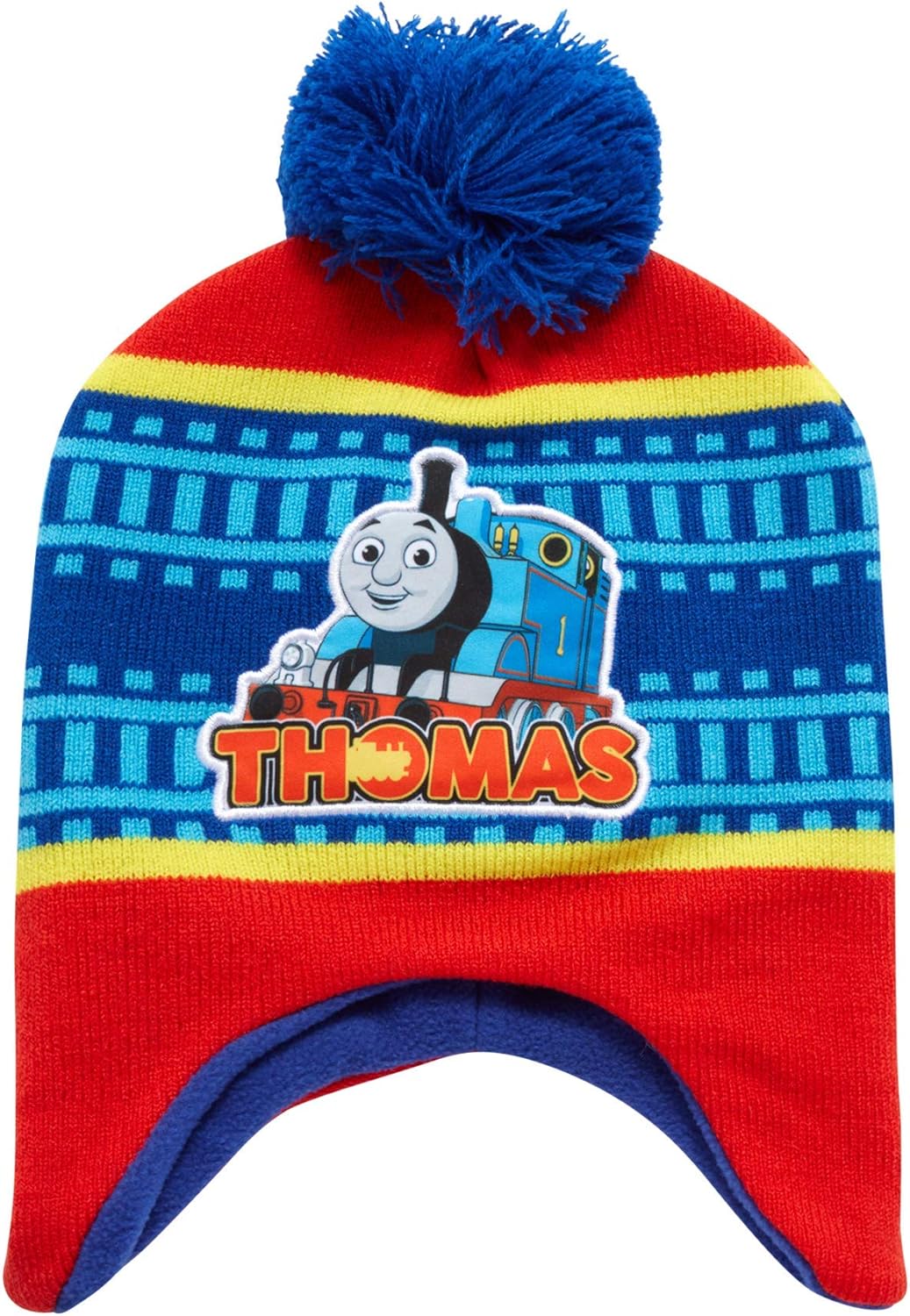 Nickelodeon Boys' Thomas The Train Winter Hat and Mitten Gloves Set (Toddler), Size Age 2-4, Thomas Train Blue: Clothing