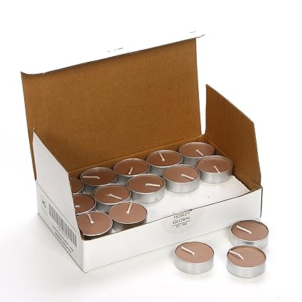 Hosley Highly Scented Vanilla Tea Light Candles (Set of 30)
