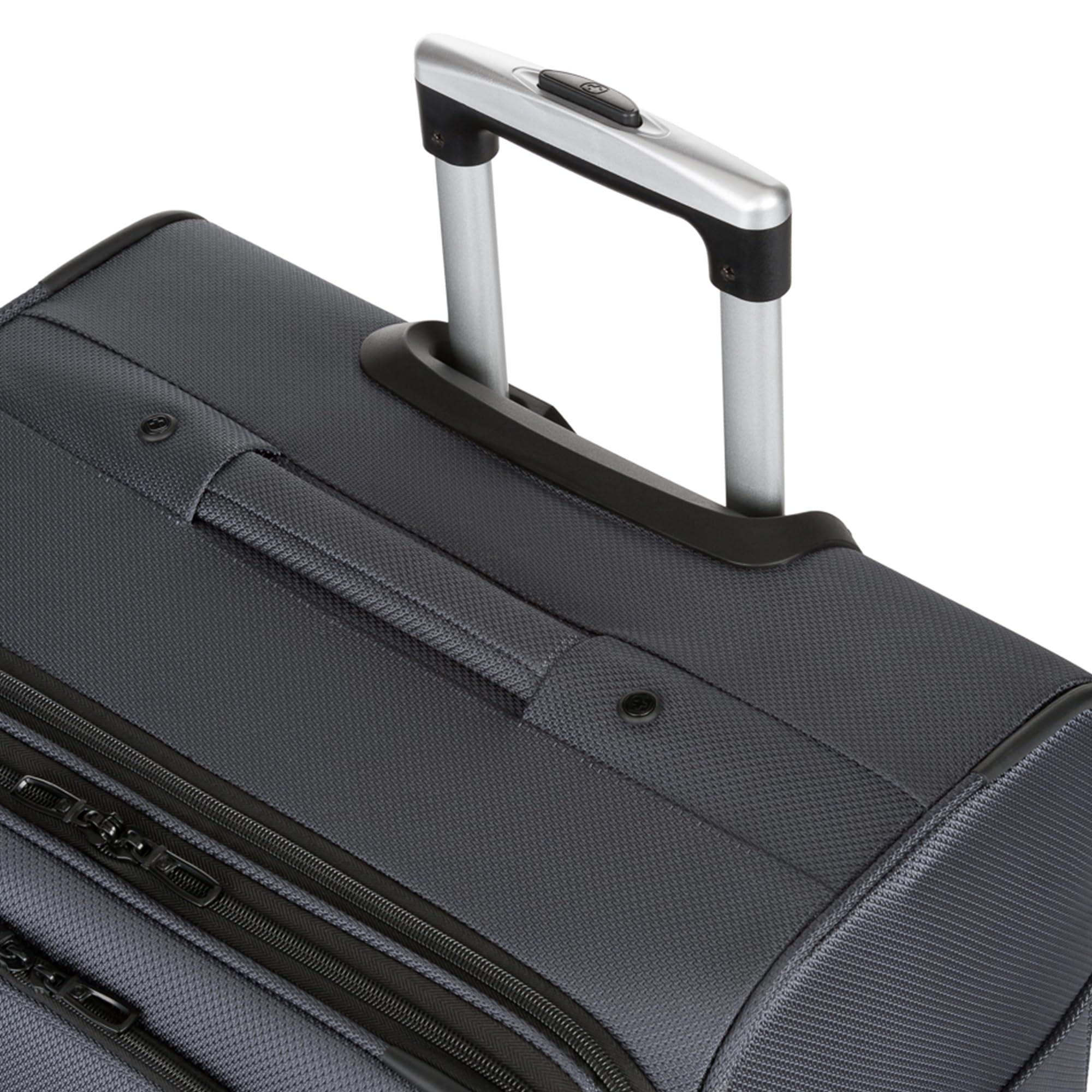 SwissGear Sion Softside Expandable Luggage, Dark Grey, Checked-Large 29-Inch