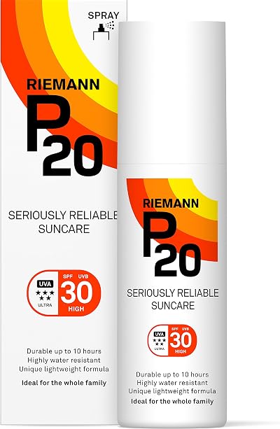 P20 Riemann Sunscreen SPF 30 Spray 100ml | 10h Protection Water Resistant