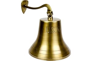 NAGINA INTERNATIONAL 10" Brass US Navy Ship Bell - Nautical Replica