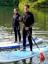 Owntop Wetsuit 5mm Women Zip Front Full Length GBS Seams Black XL view 7