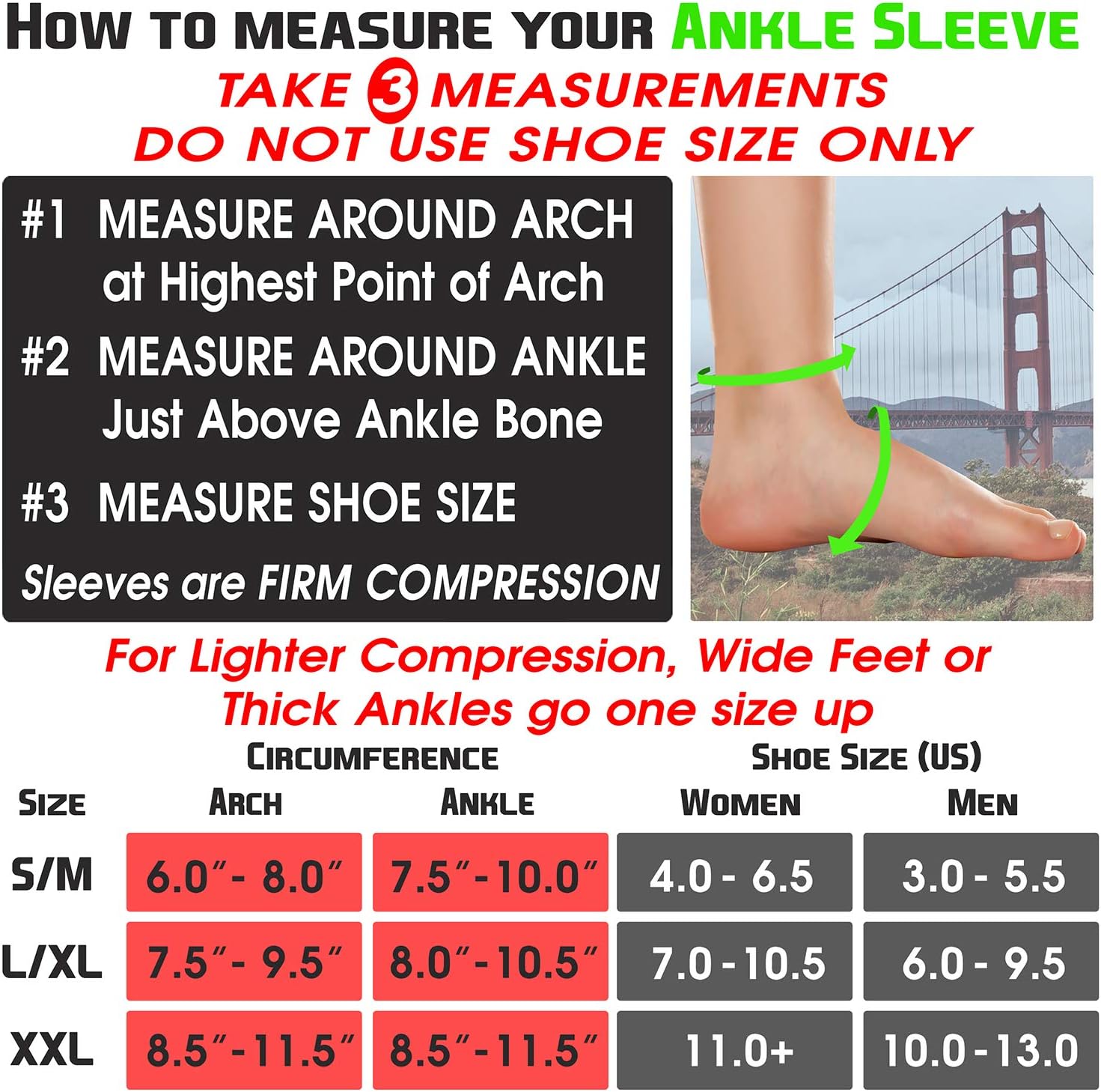 TechWare Pro Ankle Brace Compression Sleeve - Relieves Achilles Tendonitis, Joint Pain. Plantar Fasciitis Sock with Foot Arch Support Reduces Swelling & Heel Spur Pain. Injury Recovery for Sports : Sports & Outdoors