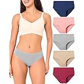 BAMBOO COOL Women's Cool Bikini Briefs for Women Lightweight Panties Stretchy Soft Breathable Underwear 5-pack