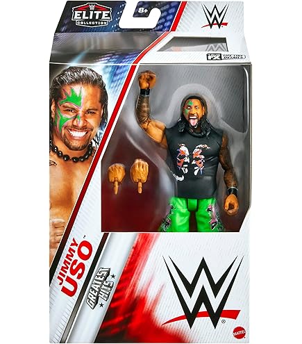 Amazon.com: WWE Jey USO Elite Greatest Hits 7 Toy Wrestling Action