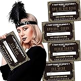 24 Pieces 1920s Party Mugshots Signs Photo Booth