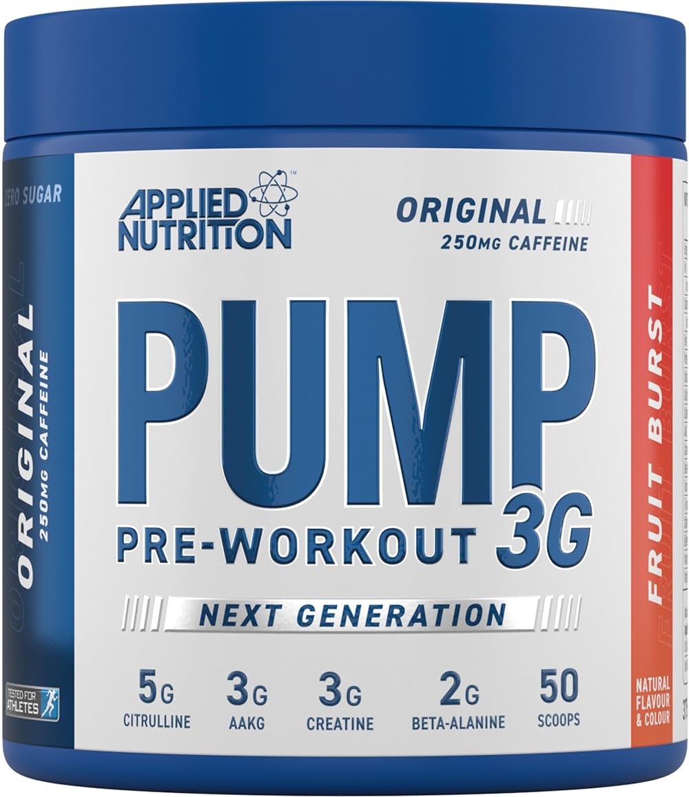 Applied Nutrition Pump 3G Pre Workout Fruit Burst 375g 25 Servings