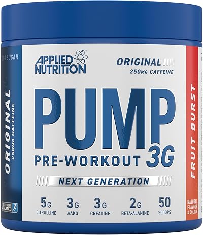Applied Nutrition Pump 3G Pre Workout Fruit Burst 375g 25 Servings