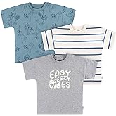 Gerber baby-boys Toddler 3-pack Short Sleeve Pocket Tees