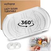 Wyliepop Lazy Susan for Refrigerator - 360&deg; Turntable Refrigerator Organizer and Storage Tray for Fridge, Cabinet &amp; Pantry - Rectangle Lazy Susan (16.5"x11.5"x1.5")