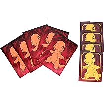 Pokemon Card Sleeves - Obsidian Flames - Charmander Elite Trainer - 65  Sleeves + 4 Cardboard dividers