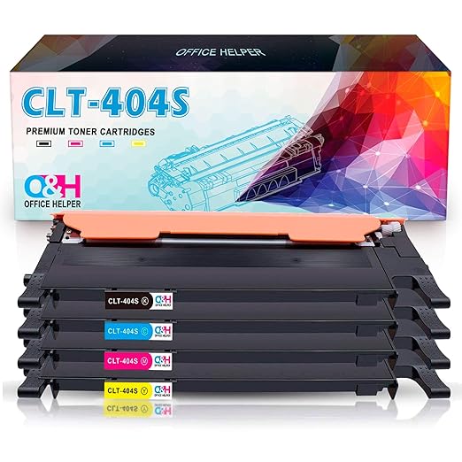 OFFICE HELPER CLT-P404C CLT-K404S CLT-C404S CLT-M404S CLT-Y404S Toner Tonerpatrone für Samsung Drucker Express SL-C430W SL-C4