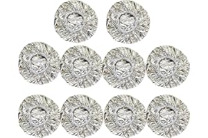 10 Pcs Silver Aluminum Foil Hair Cap,Reusable Deep Conditioning,Bonnet Heat Insulated Hair Styling Cap for Hair Treatments