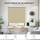 Funky Gadgets Cappuccino 120x210cm Thermal Blackout Roller Blind view 5