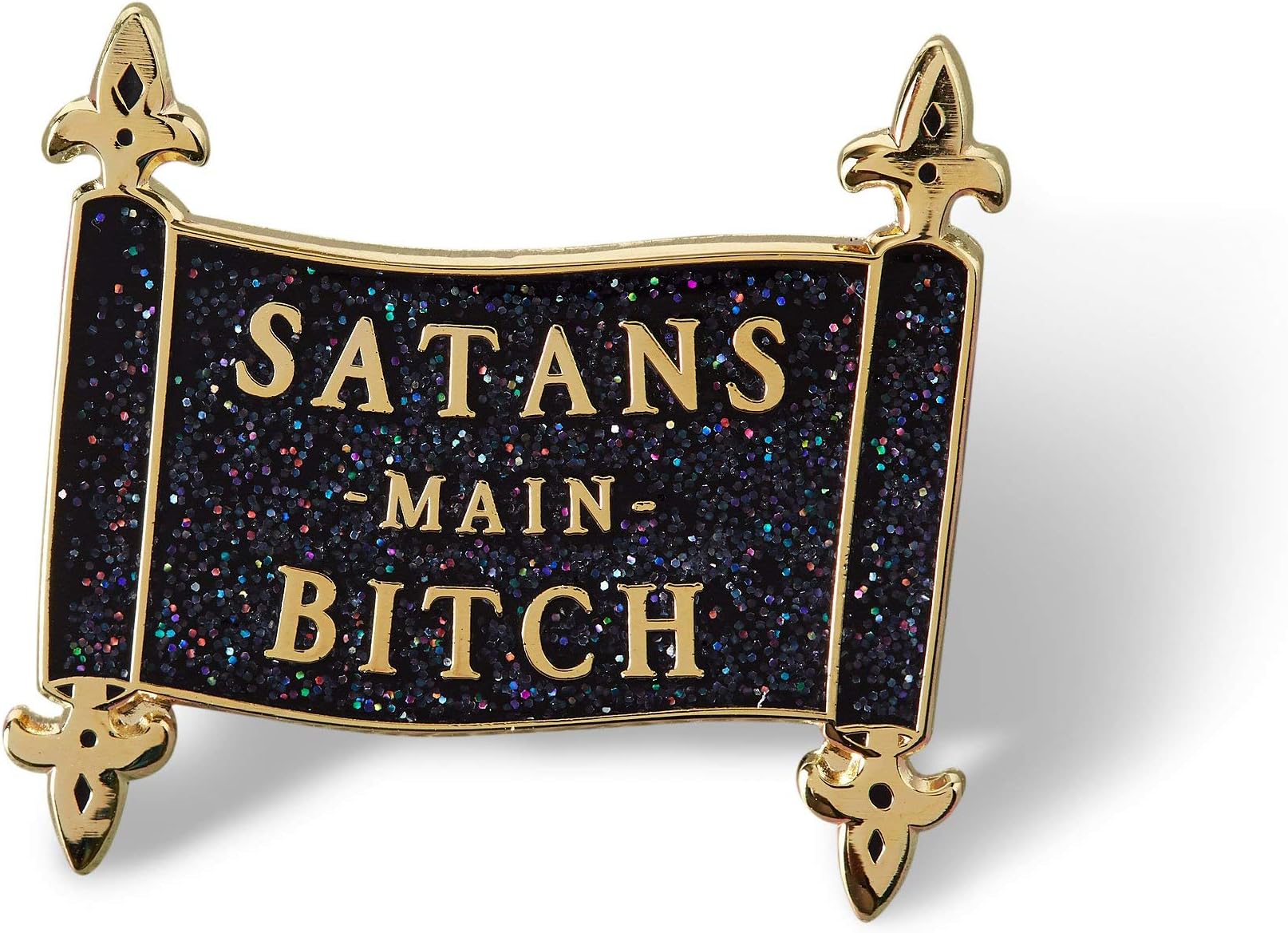 Punky Pins, Satan's Main Bitch Fun Novelty Clothes Brooch Enamel Pin