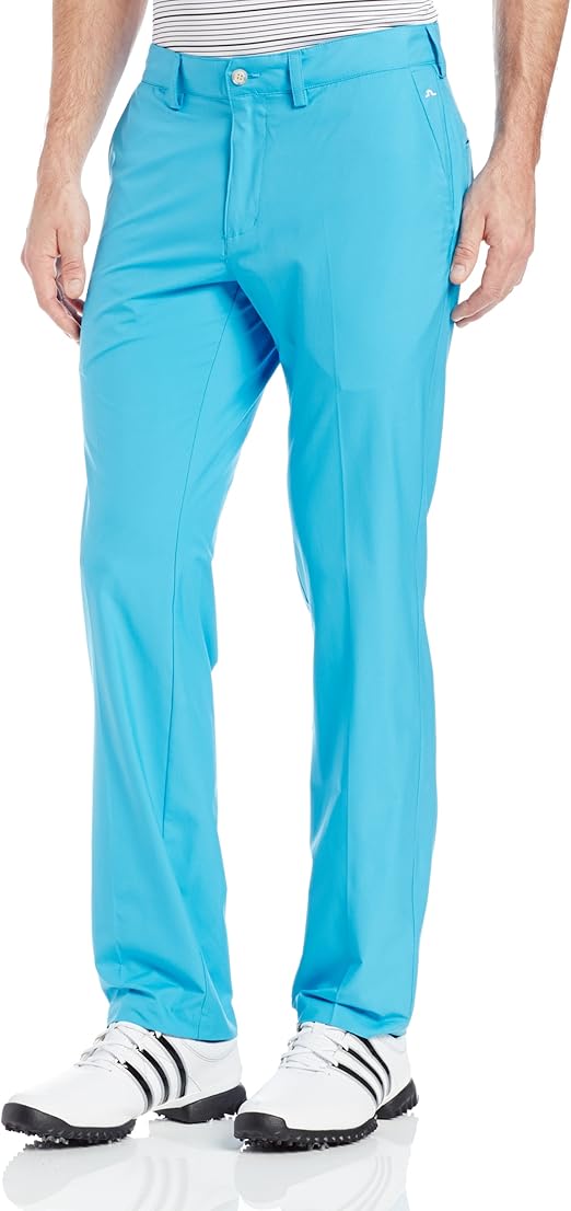 J.Lindeberg Men's Elof Light Poly Golf Pant, Aqua Blue, 32