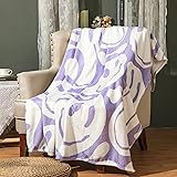 Frienda Preppy Throw Blanket Smile Face Cute