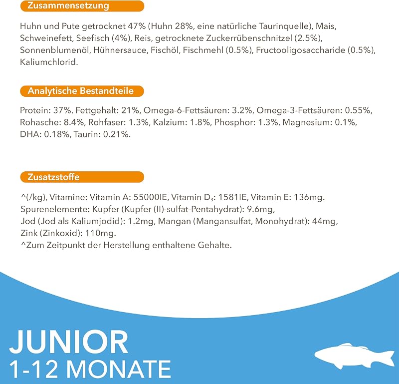 Trockenfutter mit Fisch für Kitten im Alter von 1-12 Monaten, 10 kg