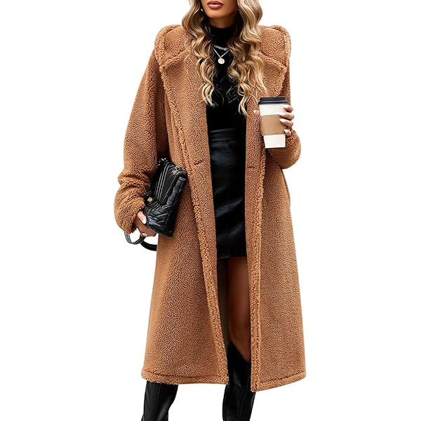 Women Faux Fur Long Jackets Winter Warm Leopard Coats Oversized