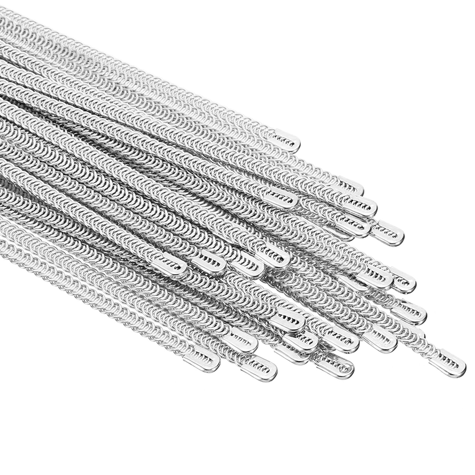 PATIKIL 9.1 Inch Spiral Steel Boning, 36 Pack 4mm Width Steel Spiral Corset Boning Stay for Sewing Corset Underwear Costumes Wedding Dress Making, Silver