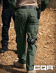 CQR Men's Tactical Pants, Water Resistant Ripstop