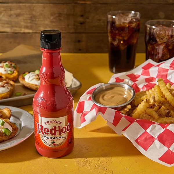 FRANK’S REDHOT ORIGINAL HOT SAUCE, PLASTIC BOTTLE, 12 FL OZ