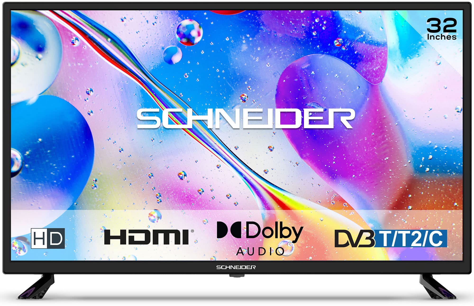 Schneider-Consumer-Television-LED-32-LED32-SC410K-HD-DVB-TC-HDMI-PVR-Time-Shift-Negro