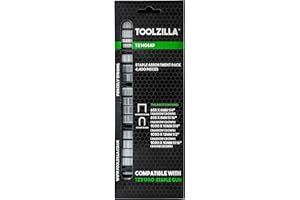 TOOLZILLA Staple Assortment Pack, 4,400 Pieces, Variety of Staples for Staple Gun, Stapler and Staples, Including Narrow Crown and Round Crown for Every Job, TOOLZILLA Replacement Staples for Home DIY