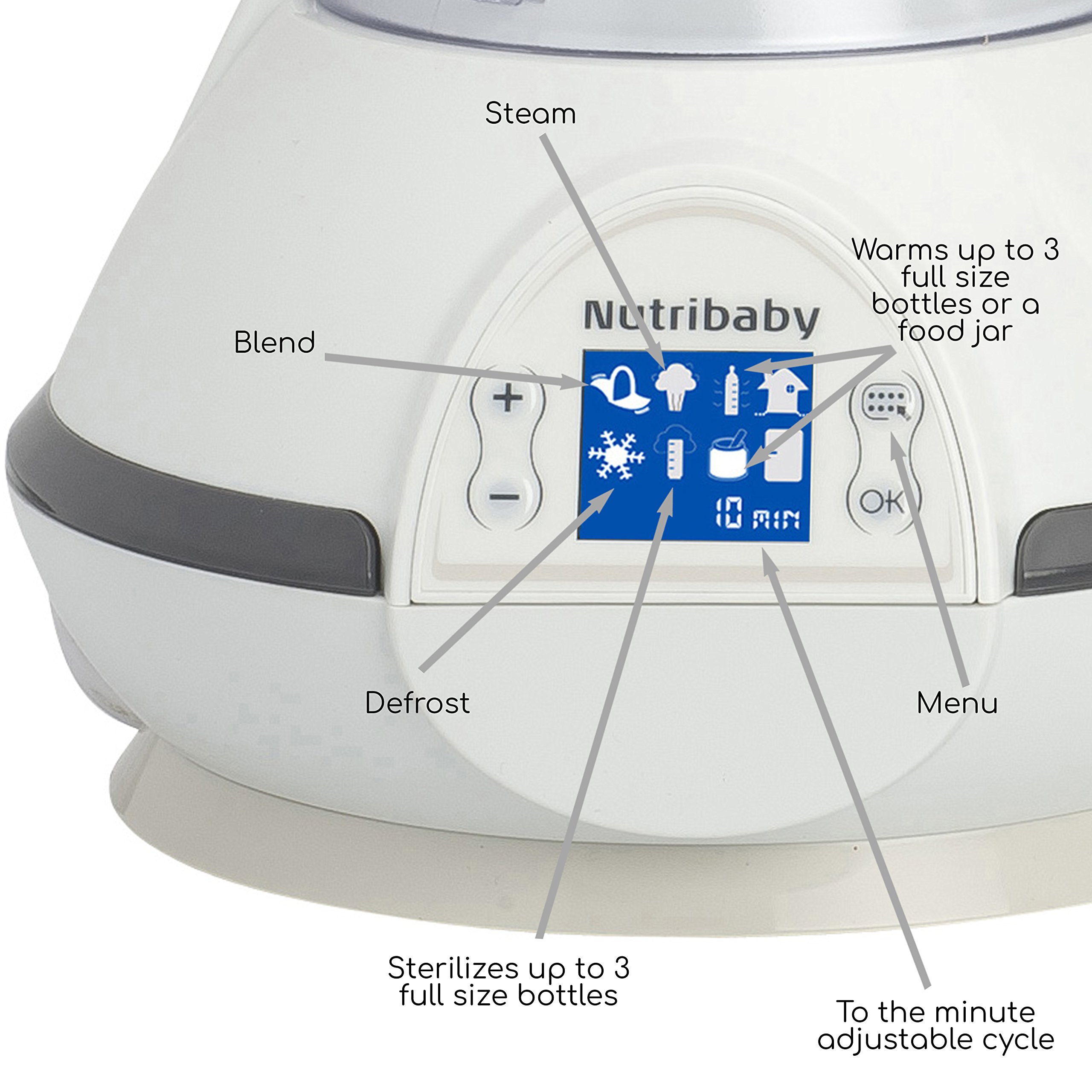 Galleon Babymoov Nutribaby 5 In 1 Baby Food Maker With Steam Cooker