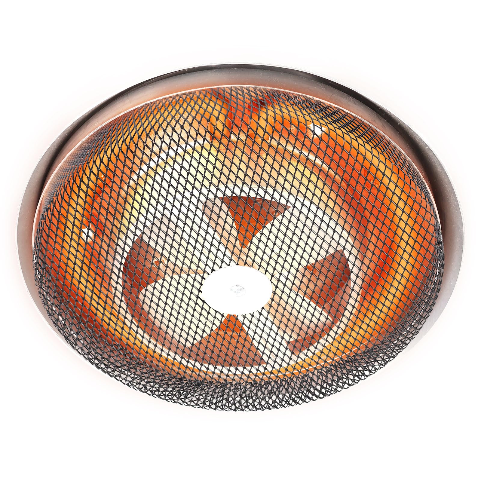 Fan Heater 600W Ceiling Heater With Light & Remote - Bathroom & Bedroom Mounted Combo (White) 600W Electric Heater