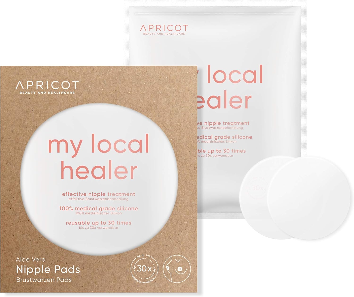 Apricot Tepelpads Voor Effectieve Behandeling Van Tepels Gel Pads Voor Pijnlijke En Pijnlijke Tepels Borstvoeding 2 Herbruikbare Borstvoedingsinzetstukken Siliconen Met Aloe Vera Amazon Nl