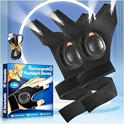 MEIXIXI LED Flashlight Gloves Christmas Stocking