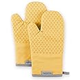KitchenAid Asteroid Oven Mitt Set, 7"x12.5", Buttercup Yellow, 2 Piece
