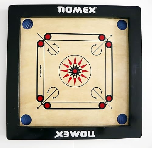 Nomex Carrom Board with Coins Striker and Boric Powder (Small Size