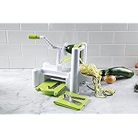 Oster Kitchen Artistry 4 Piece Slicing & Grating Spiralizer, Lime Green
