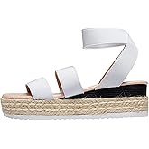 Vepose Women's 876 Cute Platform Wedge Sandals Open Toe, Espadrilles Sandals with Double Elastic Strap